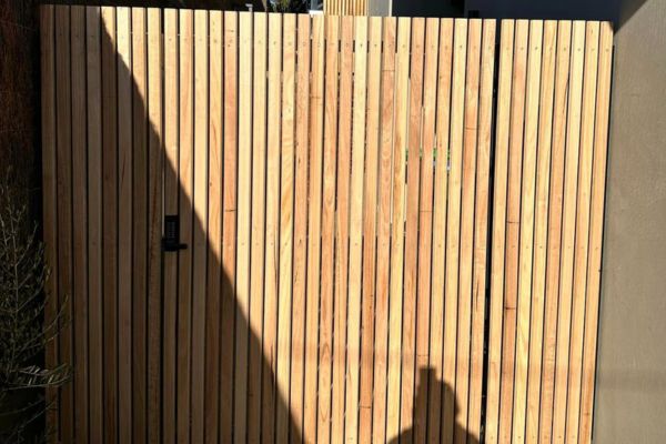 premium timber slat side gate